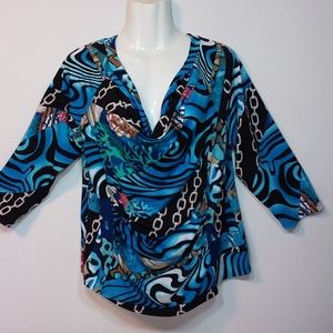 Brianna Multi Print Knit Top